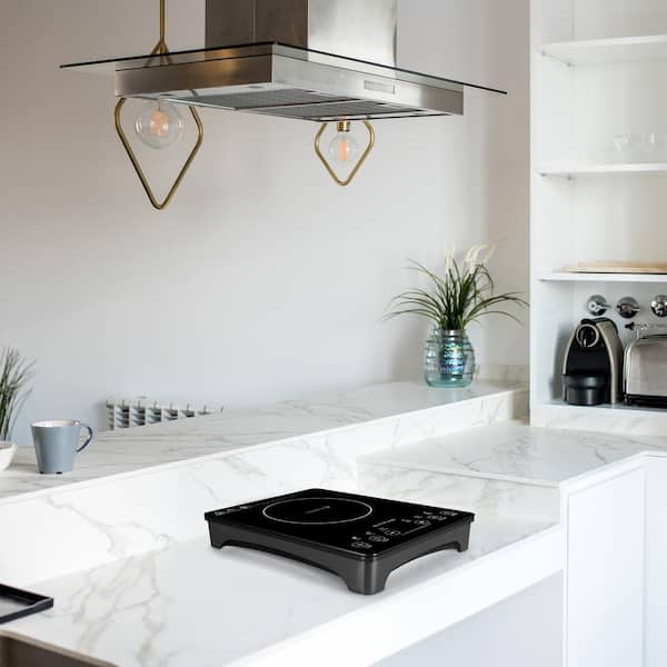 Trifecte 11 in. 1 Element 1800-Watt Induction Cooktop in Black