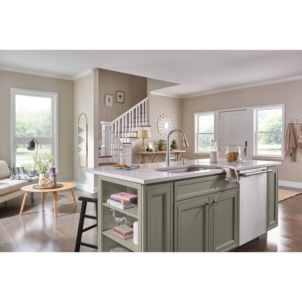 Essie Chrome Pull-Down Sprayer Kitchen Faucet with Reflex