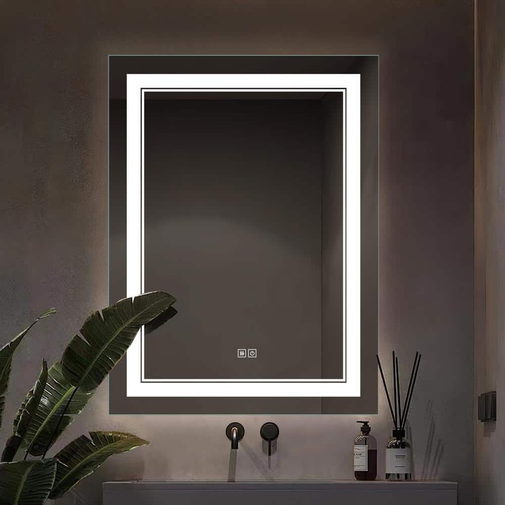 ZELIEVE 24 x 32 LED Bathroom Mirror,24x32 Led Mirror for Bathroom