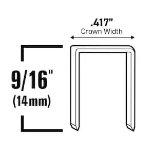9/16 in. Leg x 5/16 in. Narrow Crown 20-Gauge Collated Heavy-Duty Staples (5-Pack/1250-Per Box)