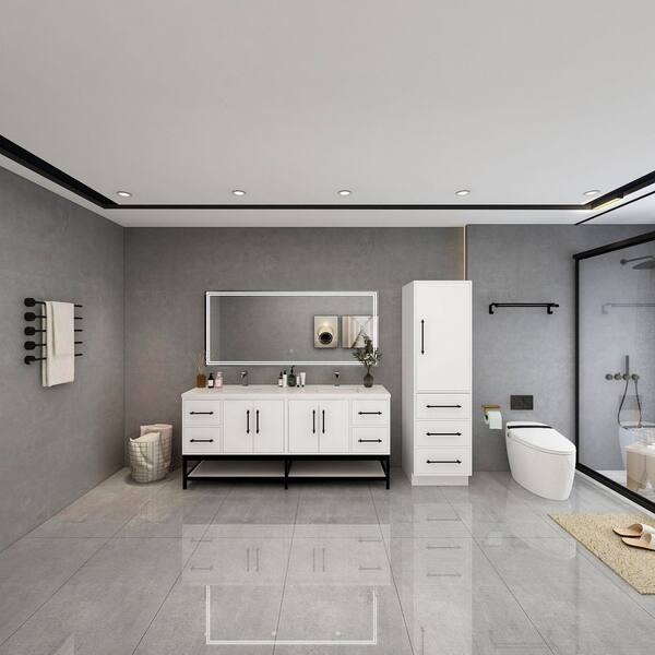 BV Better Vanity Victoria 71 in. W x 20 in. D x 35 in. H Double