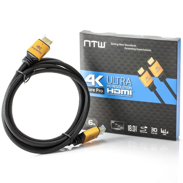 NTW 6 ft. Ultra-High Definition Pure Pro HDMI Cable with Ethernet NHDMI2P-006P - The Home Depot