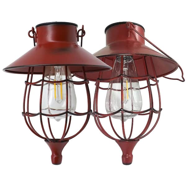Outdoor Decor, Metal Solar Hanging Lamp 2 Pack