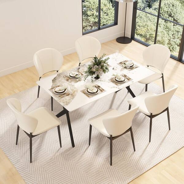 Magic Home 63 in. Pandora Rectangle Sintered Stone Tabletop with
