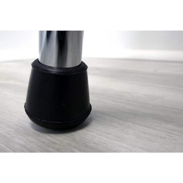 7 8 in. Black Rubber Leg Caps for Table Chair and Furniture Leg Floor Protection 4 Pack