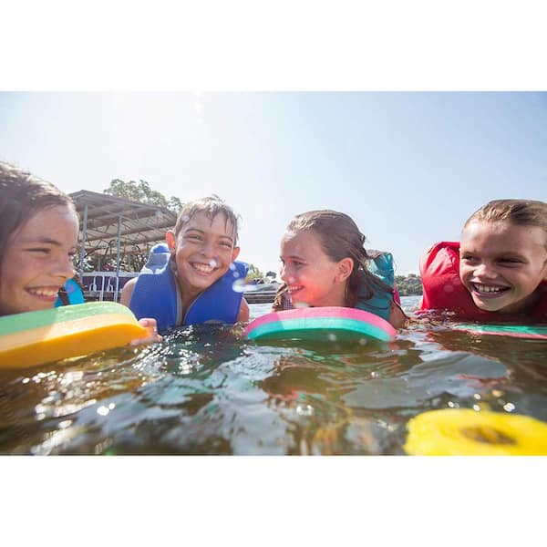 Blue Hydrotherapy PI-PE Kickboard Active Kids Swim Lessons and Training Program Leg Training Yellow Pool Float Aid for Aqua Aerobics Water Exercise Equipment