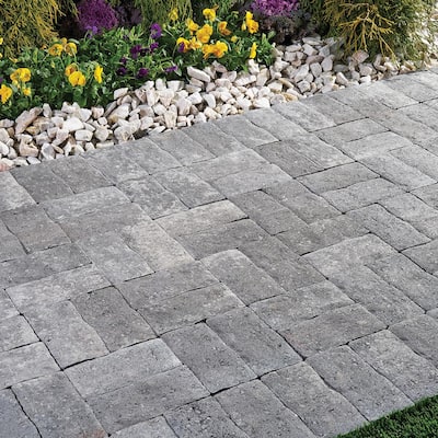 Clayton 7 in. L x 3.5 in. W x 1.77 in. H Greystone Concrete Paver (840-Pieces/142.8 sq. ft./Pallet)