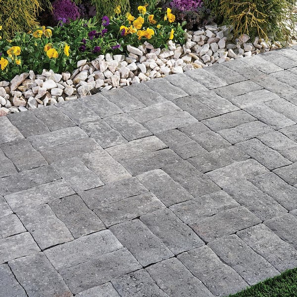 Clayton 7 in. L x 3.5 in. W x 1.77 in. H Greystone Concrete Paver (840-Pieces/143 sq. ft. /Pallet)