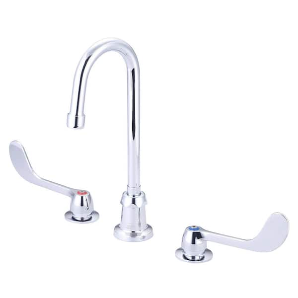 Central Brass 2-Handle Standard Standard Kitchen Faucet in Polished Chrome