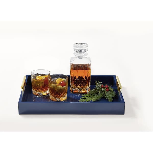 Kate and Laurel - Lipton Navy Blue Decorative Tray