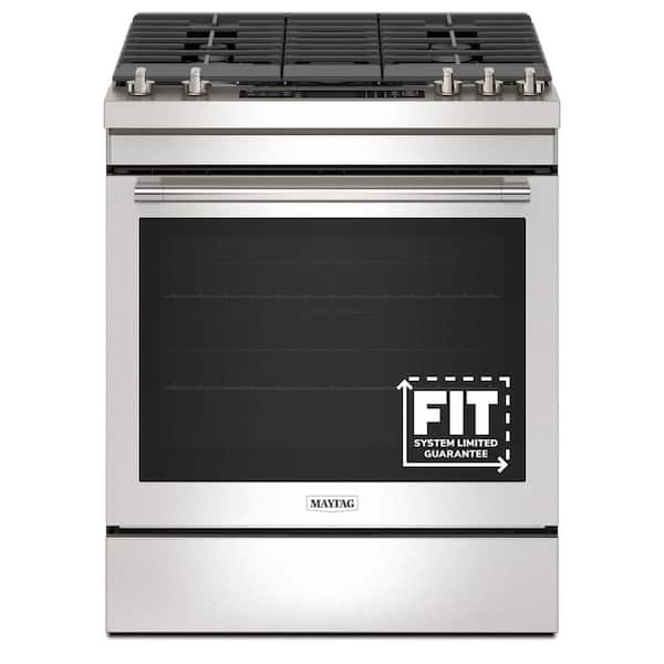 30 in. 5 Burners Slide-In Gas Range in Fingerprint Resistant Stainless Steel