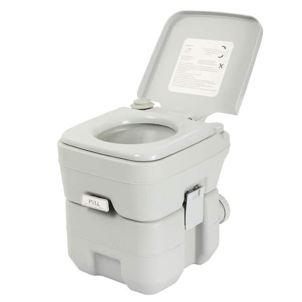 Outdoor Camping Hiking 20L Portable Toilet Flush Potty Commode with Wash Basin 