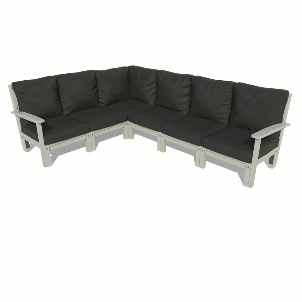 Highwood Bespoke Deep Seating 6Piece Plastic Outdoor Sectional Sofa