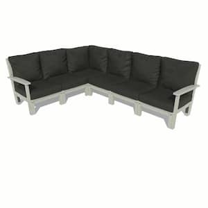 Bespoke Deep Seating 6-Piece Plastic Outdoor Sectional Sofa Set with Cushions