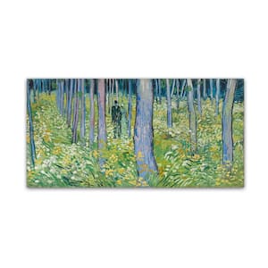 10 in. x 19 in. Undergrowth With Two Figures by Van Gogh Hidden Frame