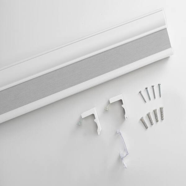Lumi Home Furnishings White Cordless Polyester 9/16 In. Cellular