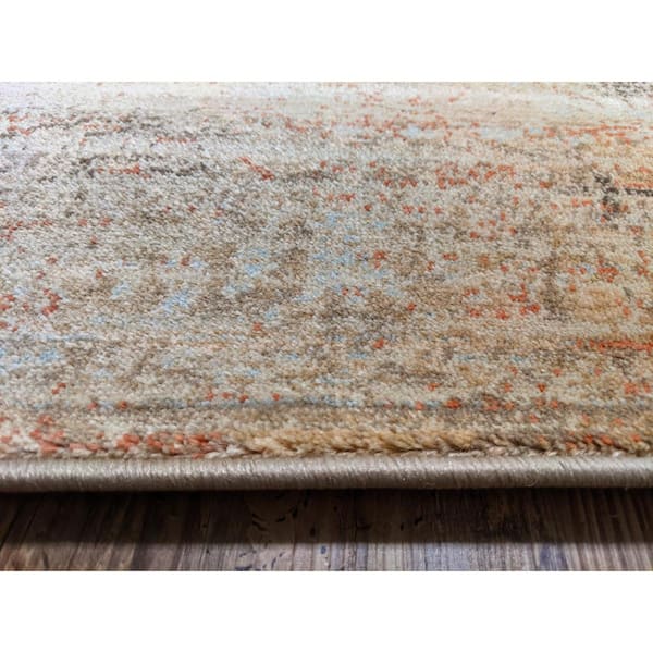 Seriate Beige 3 ft. x 5 ft. Traditional Vintage Area Rug