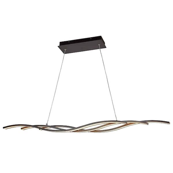 Unbranded Jomer 2-Watt Integrated LED Black Pendant