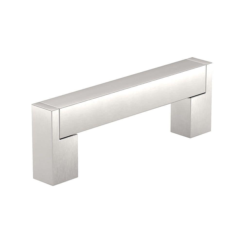 Lipari Collection 3-3/4 in. (96 mm) Modern Brushed Nickel Rectangular Cabinet Bar Pull price history on PriceWatchPro