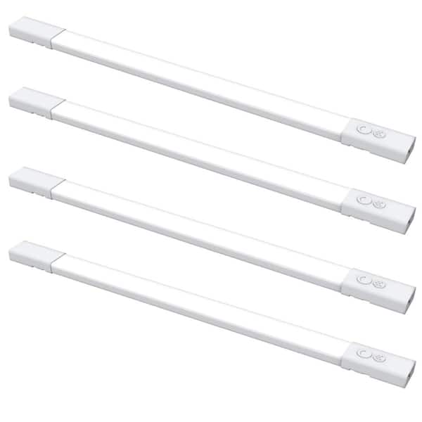 20.5 in. (Fits 24in. Cabinet) Plug-in White Dim Integrated LED Color Changing CCT Onesync Under Cabinet Light bar 4-Pack