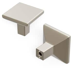 Skylight 1-1/4 in. Square Polished Nickel Cabinet Knob (10-Pack)