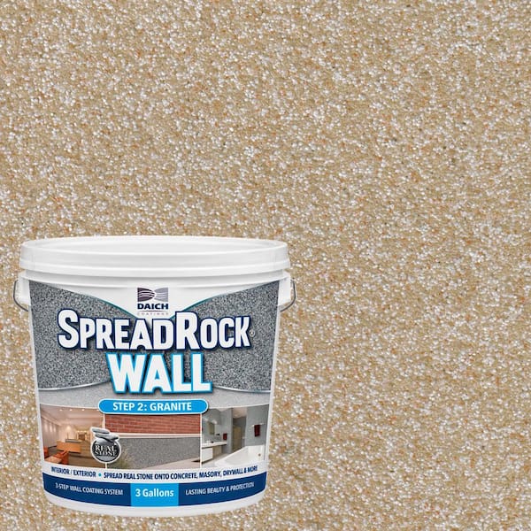 SpreadRock Wall Granite Stone Coating 3 gal Sandstone Interior/Exterior