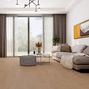 Ethereal Oak 12mm T x 7.7 in. W x 48 in. L Click Lock Water Resistant Laminate Wood Flooring (15.39 sq. ft./case)