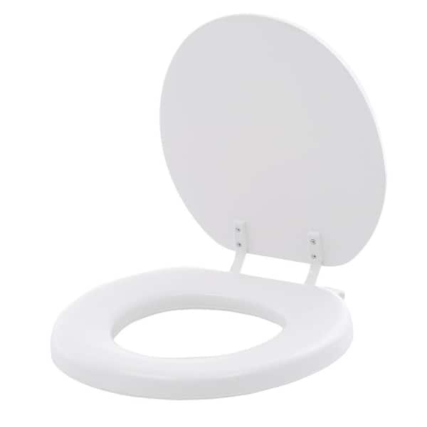 Mayfair Lift-Off Soft Round Closed Front Toilet Seat in White