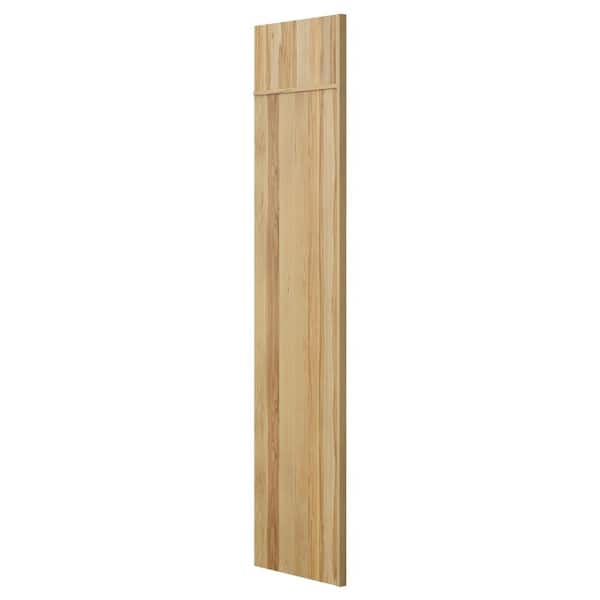 Hampton Bay 24 in. W x 84 in. H Refrigerator End Panel in Natural Hickory