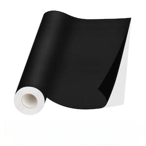 17 in. x 79 in. Black Self Adhesive Leather Repair Patch for Couches, Furniture, Car Seats, Cabinets and Wall