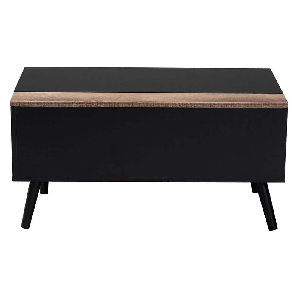 Jensen Two-Tone Wood Lift-Top Coffee Table with Storage