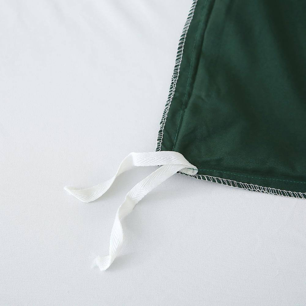 Emerald Green King Size Polyester Duvet Cover Set