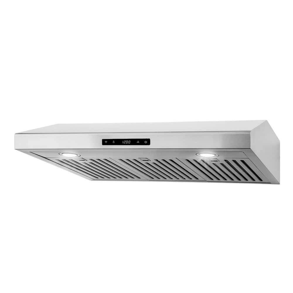 30 Inch Stainless Steel Under Cabinet Range Hood with LED Lights
