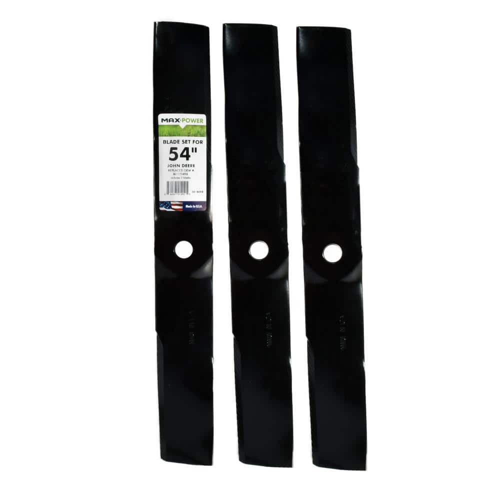 3 Blade Set for Many 54 in. Cut John Deere Mowers Replaces OEM #'s M115496 and 50-4395 price history on PriceWatchPro