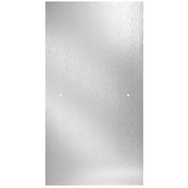 Delta 24-3/8 in. x 63-1/8 in. x 1/4 in. (6mm) Frameless Pivoting Shower Door Glass Panel in Rain (For 27-30 in. Doors)