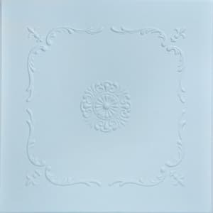 Bourbon Street Breath of Fresh Air 1.6 ft. x 1.6 ft. Decorative Foam Glue Up Ceiling Tile (21.6 sq. ft./case)