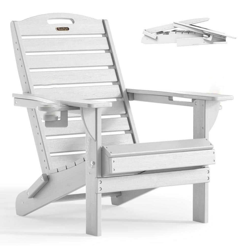 23 in. x 29 in. x 35 in. White High Density Polyethylene Adirondack For Outdoor price history on PriceWatchPro
