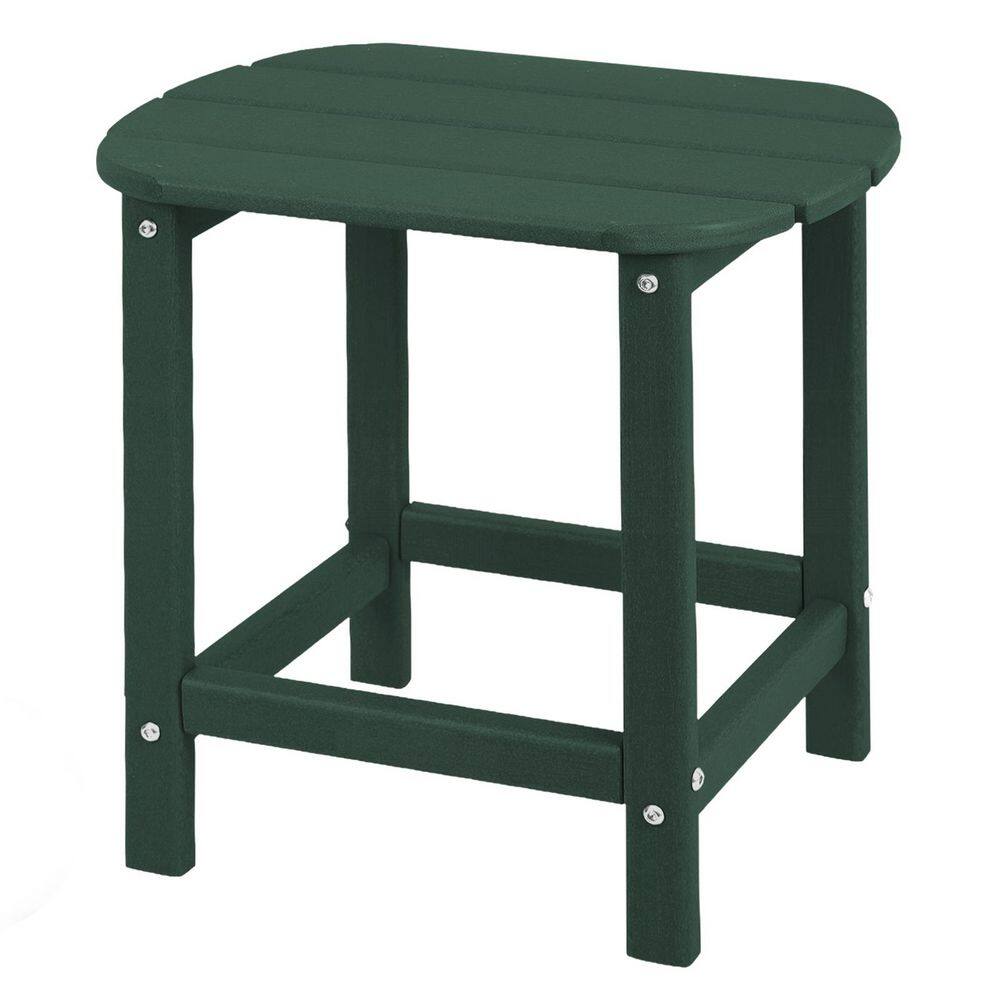 HDPE Adirondack Side Tables, Weather-Resistant and Easy Assembly Patio End Table for Garden, Balcony, Porch, Green price history on PriceWatchPro