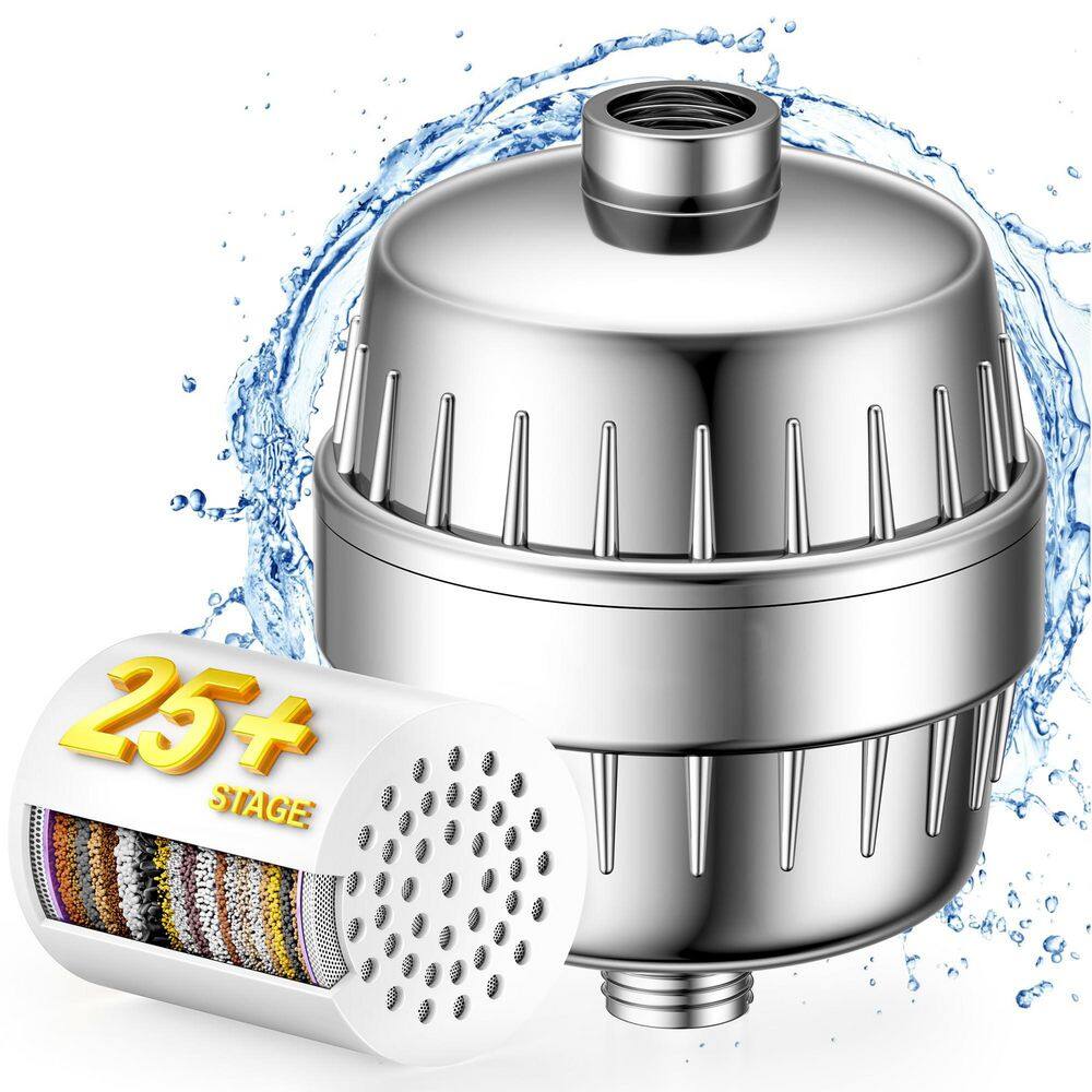 25+ Stage High Output Replacement Shower Filter Softens Water Removes Impurities Improves Skin Hair Nails price history on PriceWatchPro
