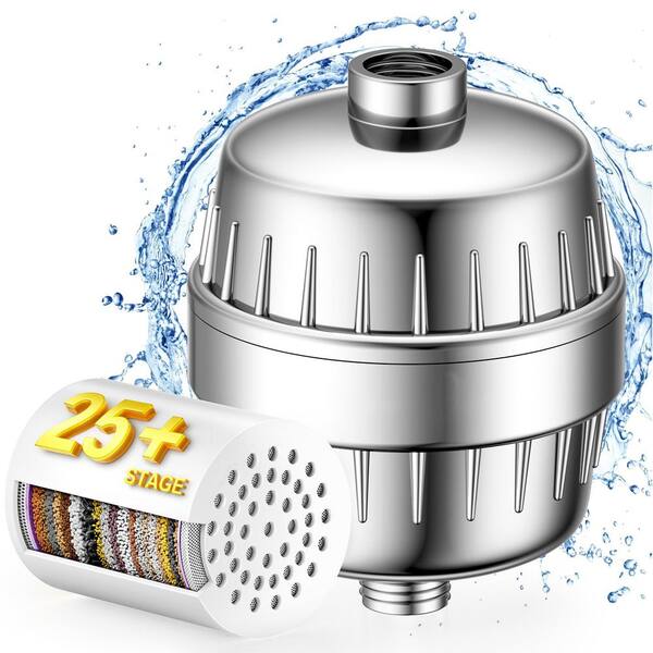 25+ Stage High Output Replacement Shower Filter Softens Water Removes Impurities Improves Skin Hair Nails