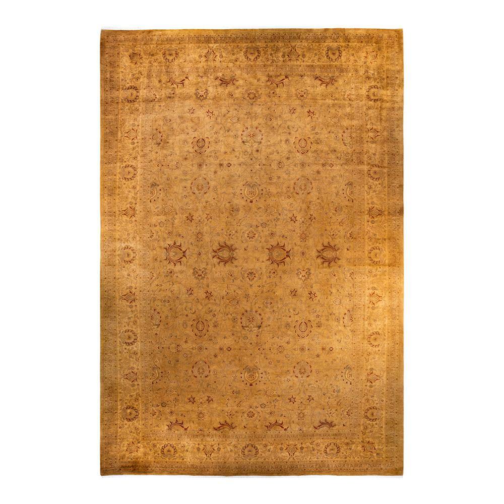 Fine Vibrance One-of-a-Kind Yellow - 18 ft. 2 in. x 12 ft. 1 in. Handmade Area Rug price history on PriceWatchPro