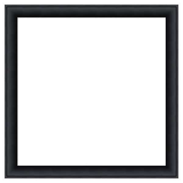 Amanti Art Nero Black 27 in. x 27 in. Wood Framed Dry Erase Magnetic ...