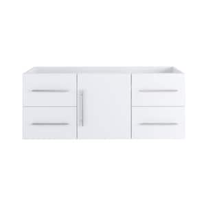 Napa 60 in. W x 18 in. D x 21 in. H Single Sink Bath Vanity Cabinet without Top in White, Wall Mounted