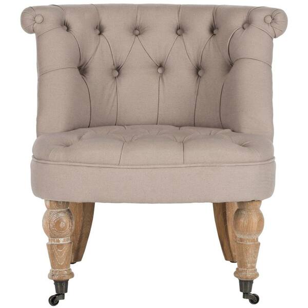 Safavieh Carlin Beige Tufted Accent Chair