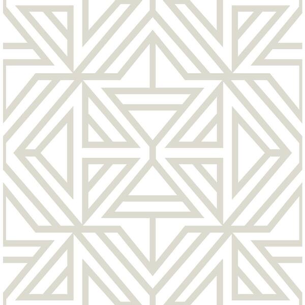 A-Street Prints Helios Bone Geometric Bone Wallpaper Sample
