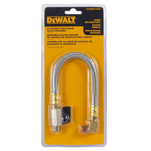 DeWalt Extended Tank Drain Valve Assembly - DXCM072-0023