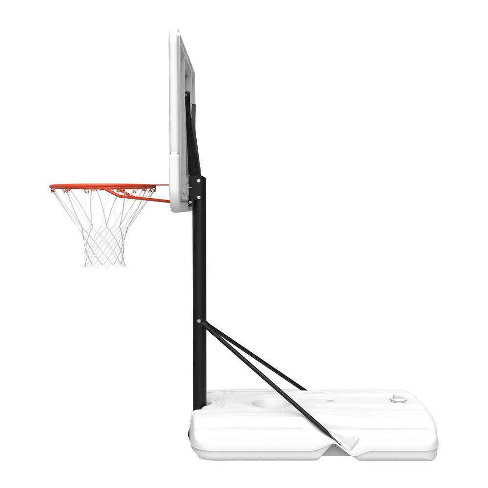 44" Blue and White Polycarbonate Poolside Basketball Hoop
