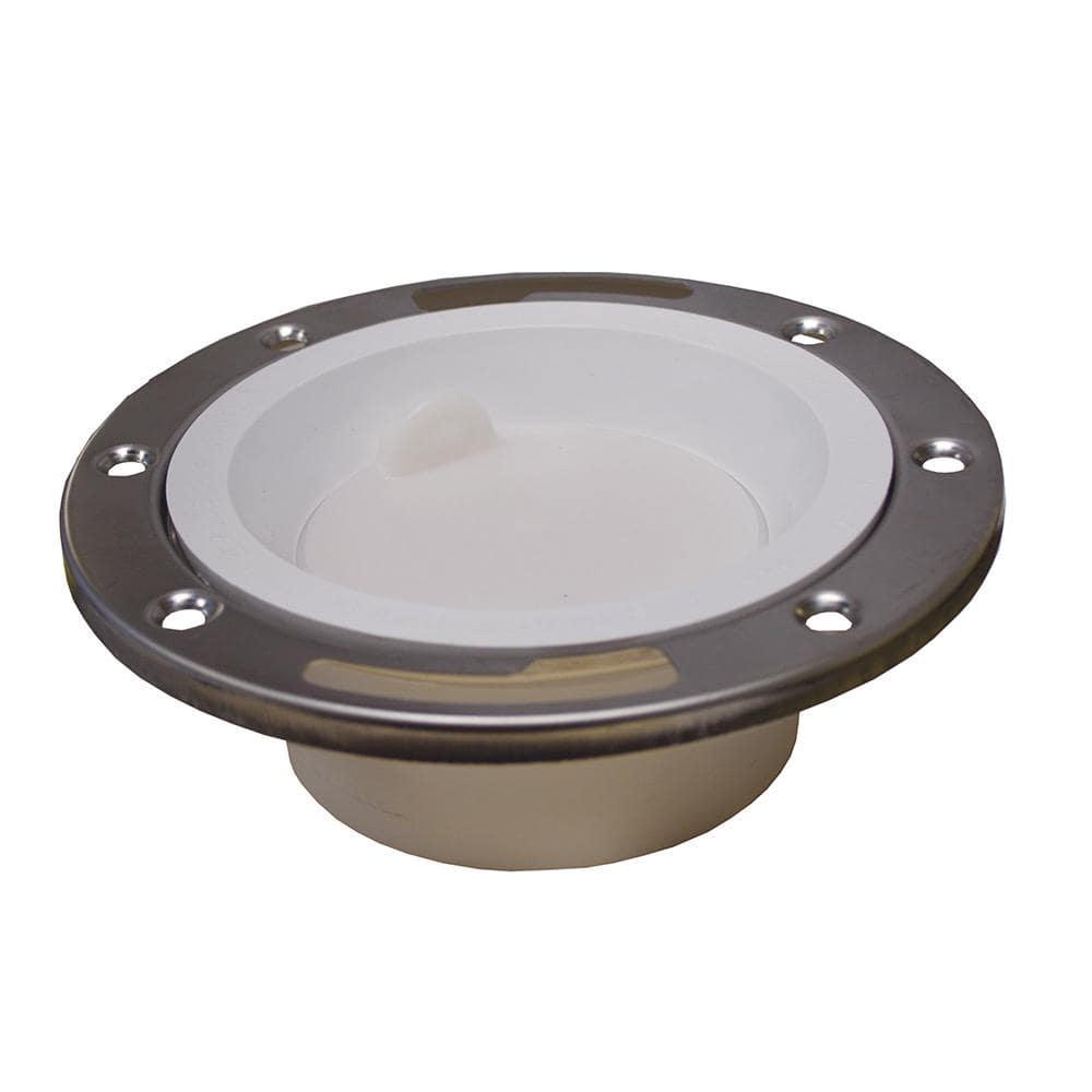 7 in. O.D. PVC Closet (Toilet) Flange w/Stainless Steel Ring and Knockout, Fits Over 3 in. or Inside 4 in. Sch. 40 Pipe price history on PriceWatchPro