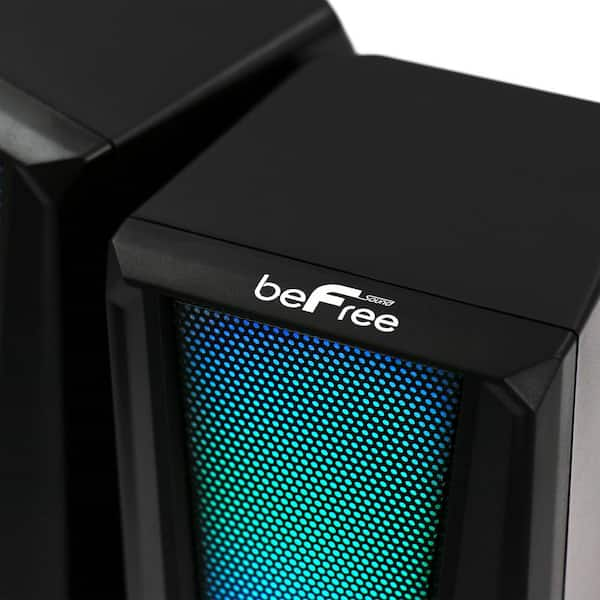 BEFREE SOUND 2.0 Computer Gaming Speakers with LED RGB Lights 985117828M -  The Home Depot