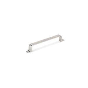 Ronda Collection 6 5/16 in. (160 mm) Brushed Nickel Modern Rectangular Cabinet Bar Pull